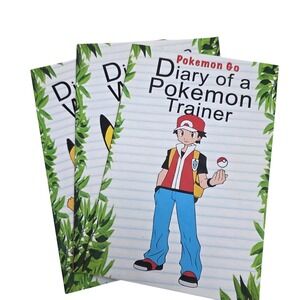 Pokemon Go Diary of a Pokemon Traine, Diary of a Wimpy Pikachu 1 and 2 Books Lot